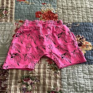 Ice Cream Castles - pink unicorn shorts